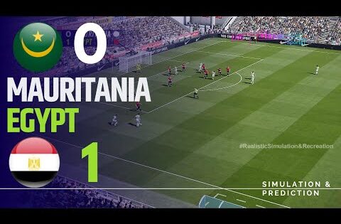 ملخص مباراة موريتانيا 0-1 مصر في تصفيات كأس الأمم الأفريقية 2025 – لعبة محاكاة فيديو