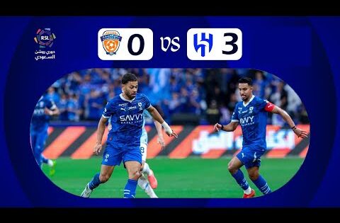 ملخص مباراة الهلال والفيحاء 3-0 | الدوري السعودي للمحترفين 2024