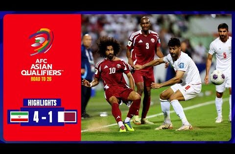 ملخص مباراة إيران وقطر 4-1 | تصفيات آسيا المؤهلة لكأس العالم 2026