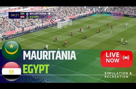 بث مباشر مباراة مصر وموريتانيا اليوم | تصفيات كأس افريقيا 2025 eFootball