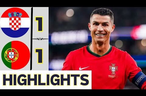 ملخص مباراة البرتغال و كرواتيا 1-1 اهداف البرتغال وكرواتيا اليوم 2024