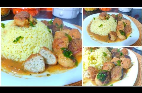 من كثرة البنة تاعها قالولي طيبهلنا كل يوم 😍#وصفة ارز بكريات دجاج بزاااف بنينة #وصفات_سهلة وسريعة 💯