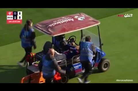 أليخاندرو بالدي إصابة خطيرة | برشلونة ضد لاس بالماس 0-0 أبرز اللقطات | الدوري الاسباني 2024/25