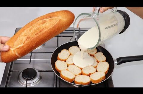 إذا كنت مثلي ترمي الخبر البايت فقد ضيعت نصف عمرك في 5 دقائق حضري ألد وجبة عشاء أو الغداء  في المقلاة